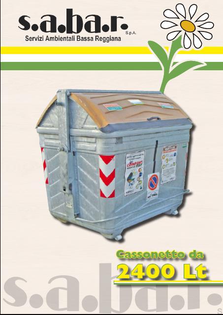 Cassonetto organico 2400 Lt