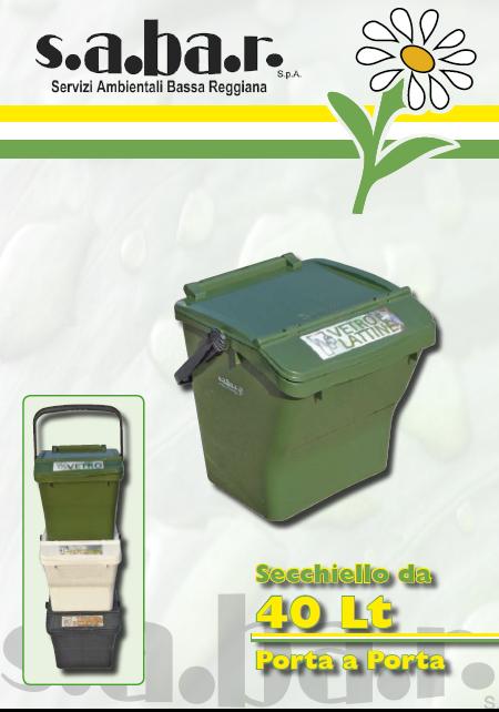 Secchiello Vetro e Lattine 40 Lt